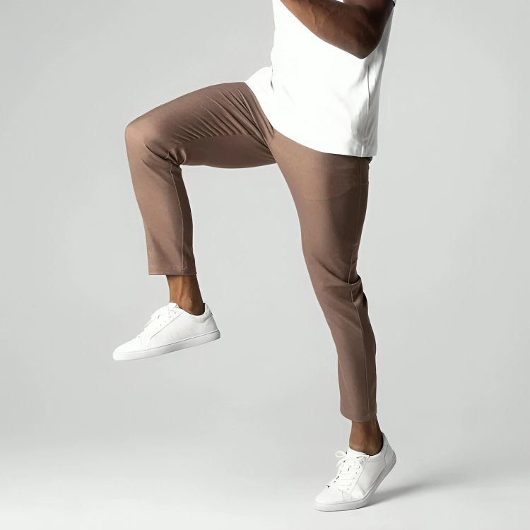 Pantalones chinos de algodón con alto contenido de elastano para hombre
