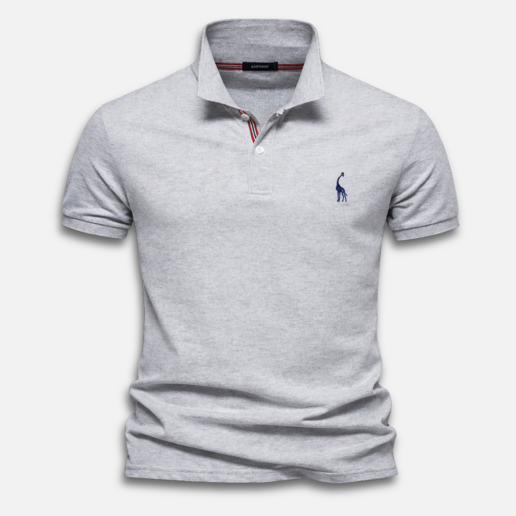 Polo de punto para hombre de manga corta – Corte clásico con tapeta de botones