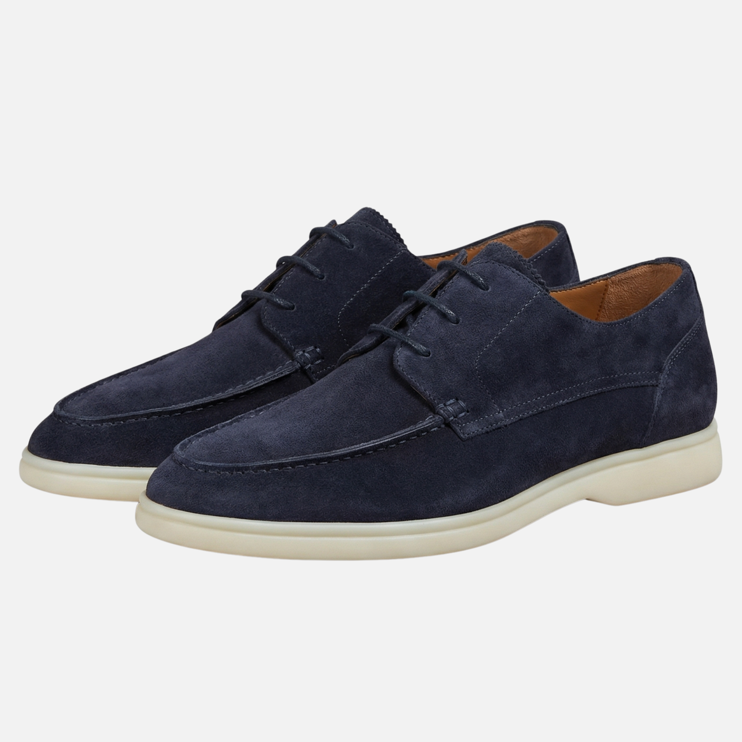 Mocasines para hombre en apariencia de ante con plantilla acolchada