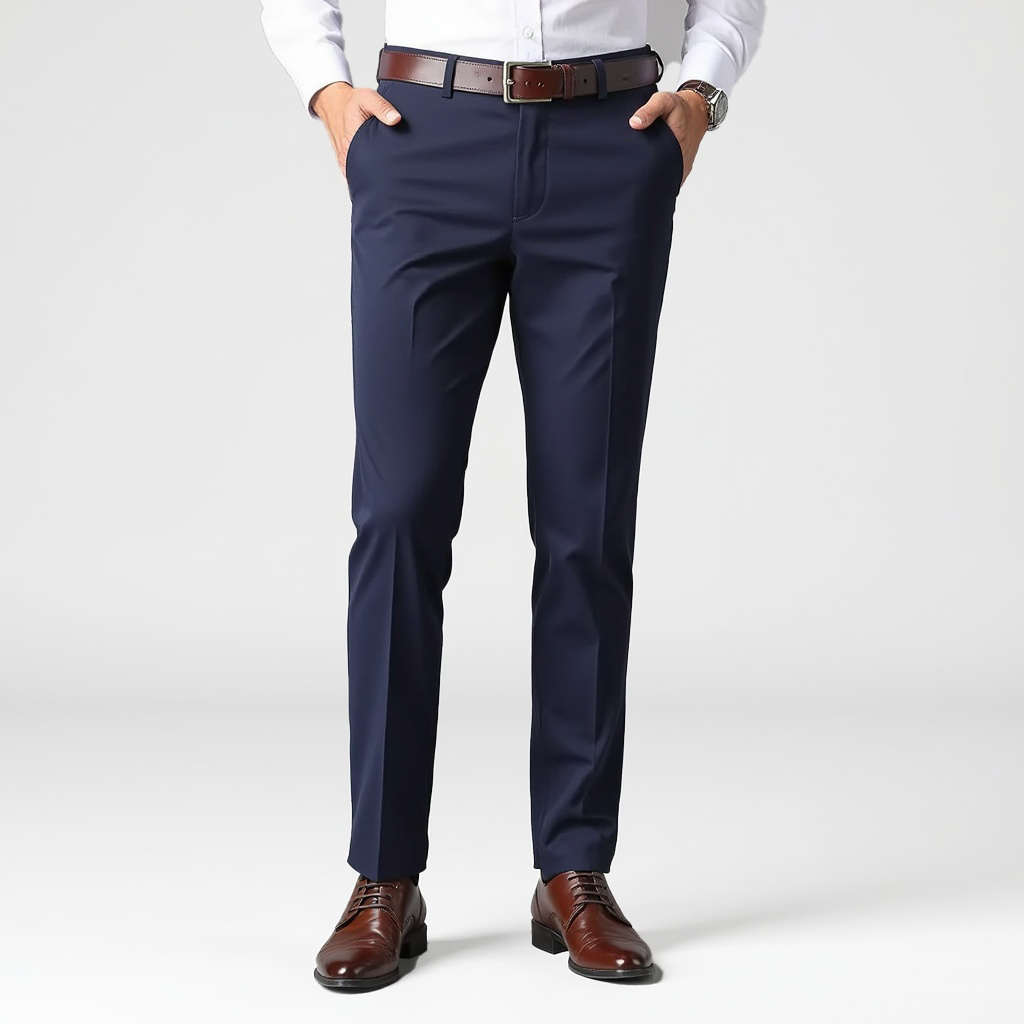 Pantalón Smart Casual muy elástico con corte hasta el tobillo para caballeros