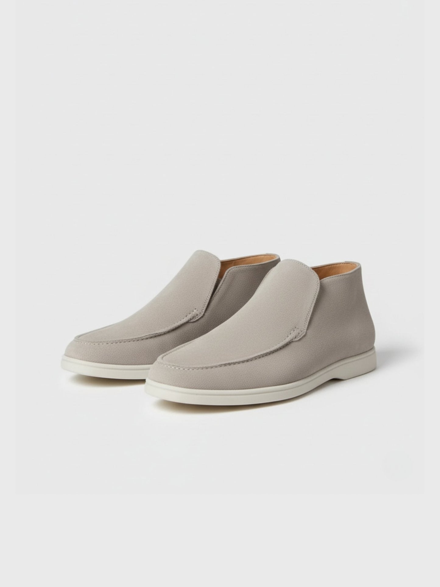 Zapatos tobilleros de piel de ante para hombre