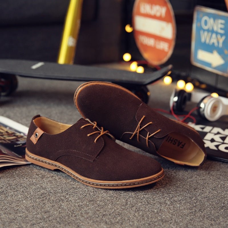 Zapatos Oxford de charol con cordones y puntera puntiaguda para hombre
