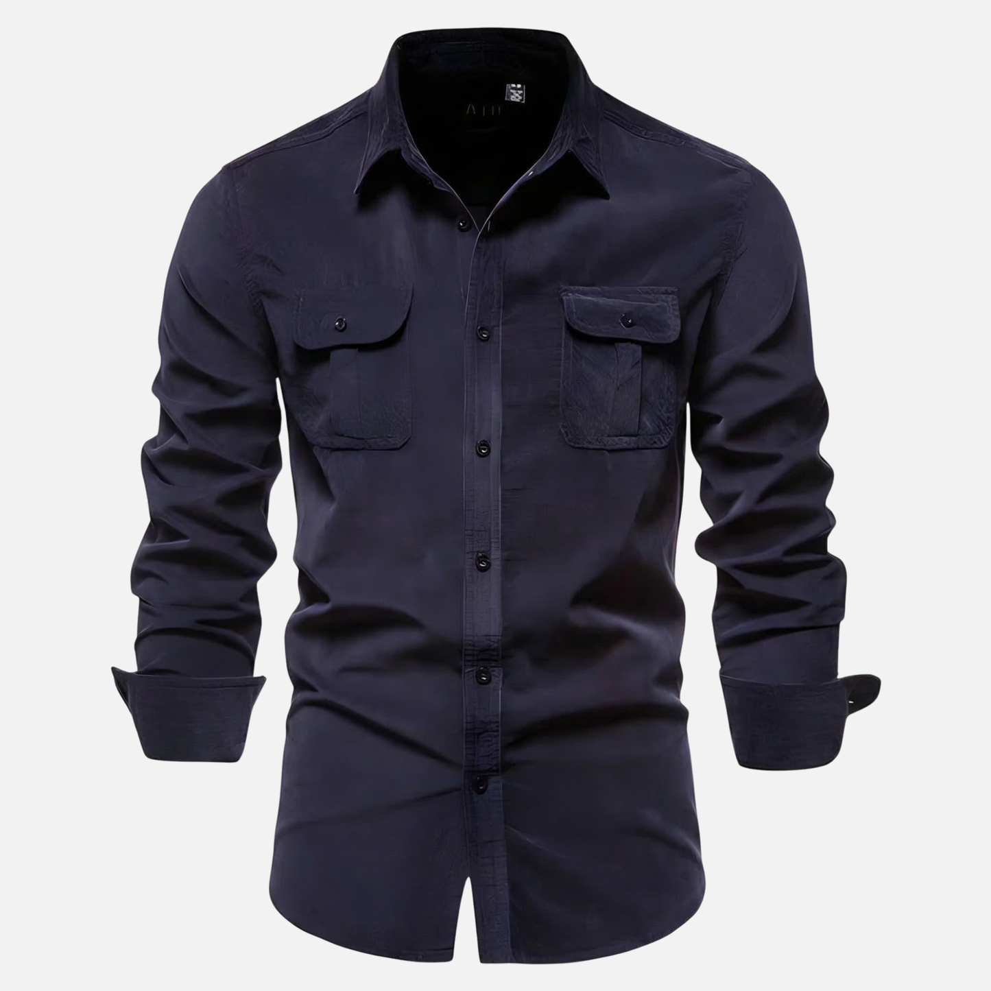 Camisa ligera casual con botones para hombre