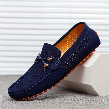 Mocasines casuales transpirables – Zapatos slip-on con perforaciones para hombre