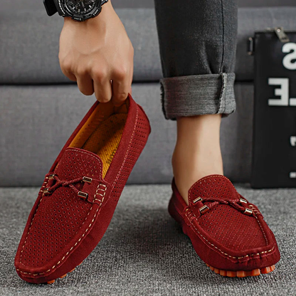 Mocasines casuales transpirables – Zapatos slip-on con perforaciones para hombre