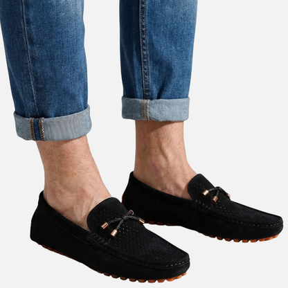 Mocasines casuales transpirables – Zapatos slip-on con perforaciones para hombre