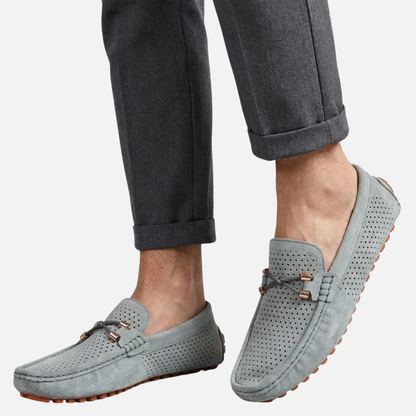 Mocasines casuales transpirables – Zapatos slip-on con perforaciones para hombre