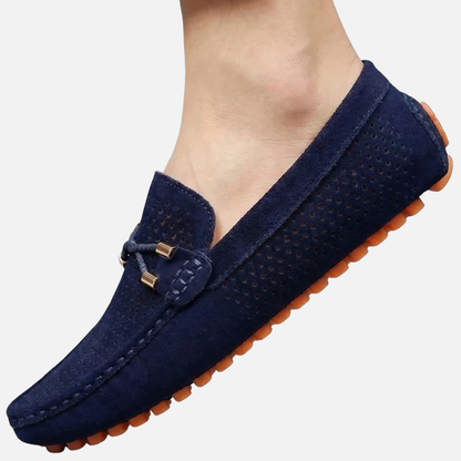 Mocasines casuales transpirables – Zapatos slip-on con perforaciones para hombre