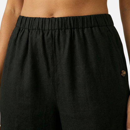 Pantalón transpirable de lino y algodón – Corte holgado para hombre