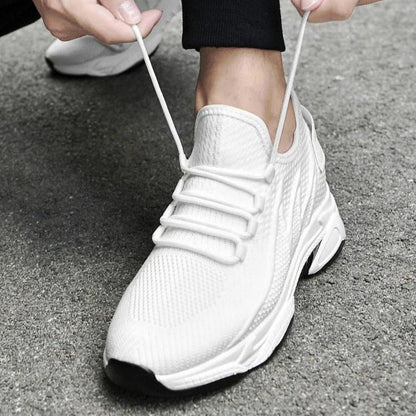 Zapatillas transpirables con elevación en el talón para hombre