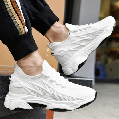 Zapatillas transpirables con elevación en el talón para hombre