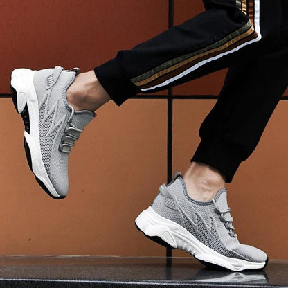 Zapatillas transpirables con elevación en el talón para hombre