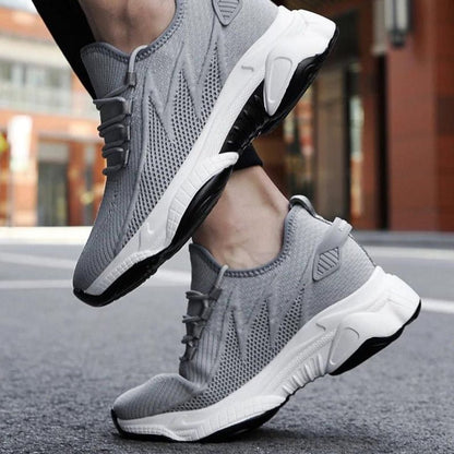 Zapatillas transpirables con elevación en el talón para hombre