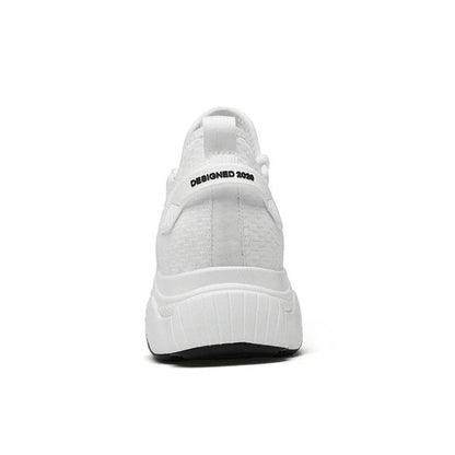 Zapatillas transpirables con elevación en el talón para hombre