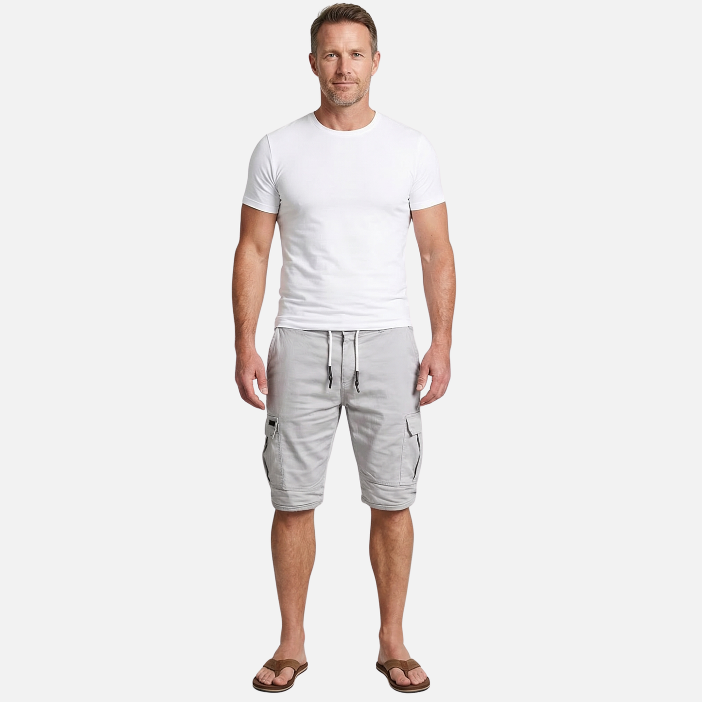 Shorts cargo casuales de verano transpirables – Corte clásico para hombre