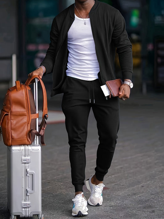 Conjunto casual de algodón transpirable para hombre