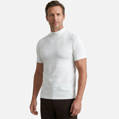 Camiseta de algodón stretch con ajuste flexible para hombre
