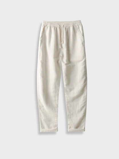 Conjunto transpirable de lino para el verano para hombre