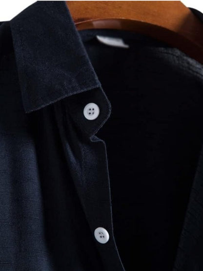 Conjunto transpirable de lino para el verano para hombre