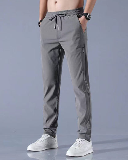 Pantalón chino de algodón de corte regular para hombre