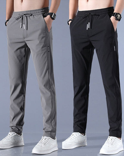 Pantalón chino de algodón de corte regular para hombre