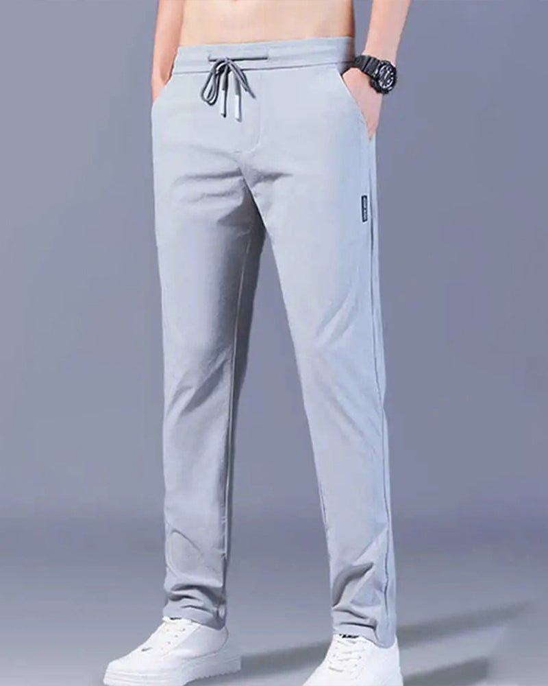 Pantalón chino de algodón de corte regular para hombre