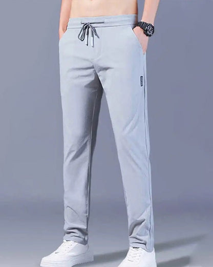 Pantalón chino de algodón de corte regular para hombre