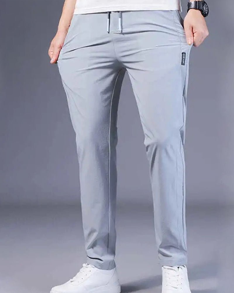 Pantalón chino de algodón de corte regular para hombre