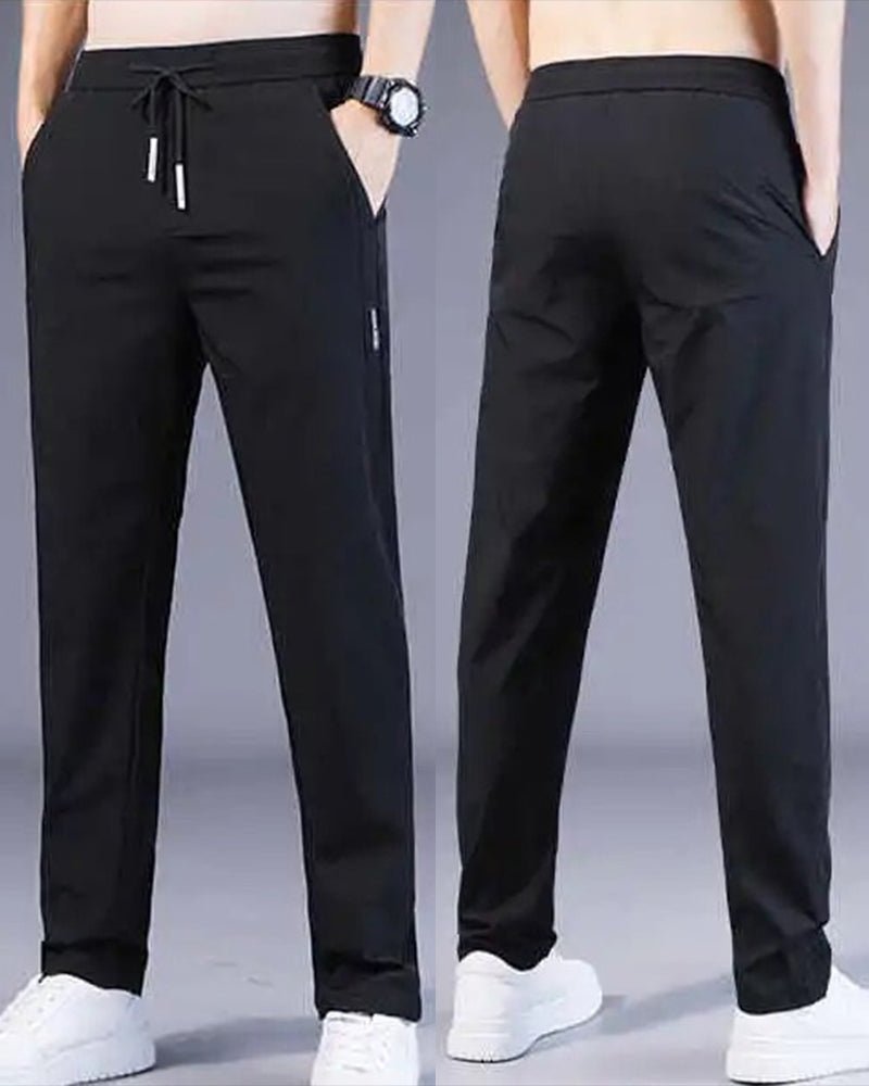 Pantalón chino de algodón de corte regular para hombre