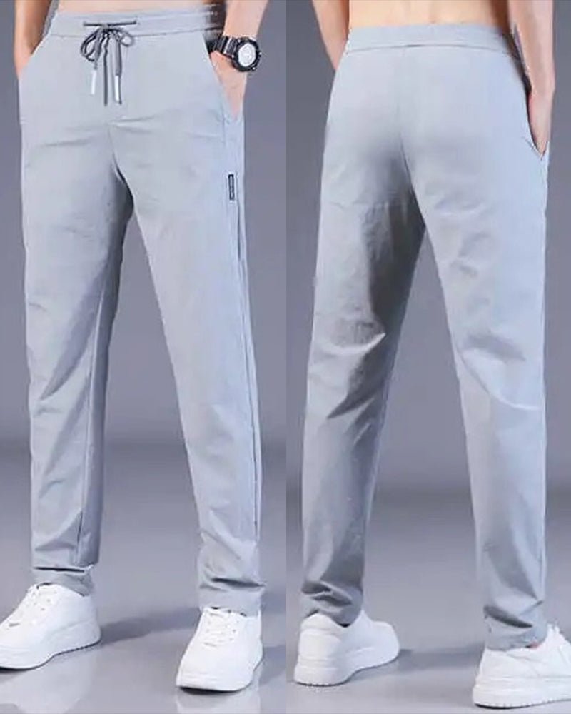 Pantalón chino de algodón de corte regular para hombre