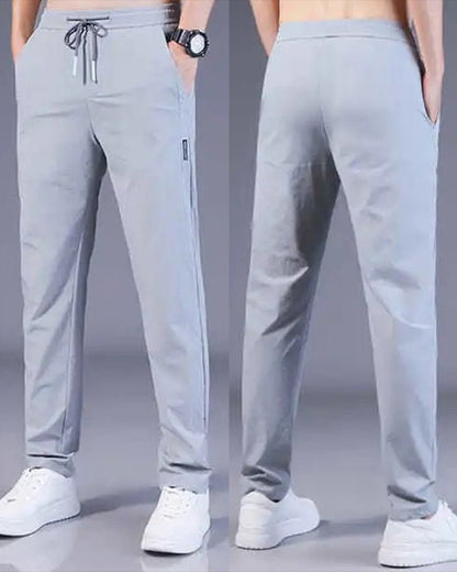 Pantalón chino de algodón de corte regular para hombre