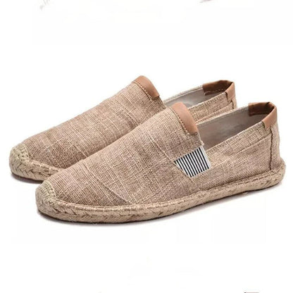 Alpargatas de algodón con suela de cuerda para hombre