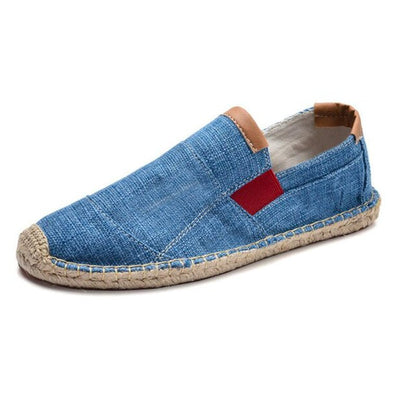 Alpargatas de algodón con suela de cuerda para hombre