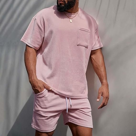 Conjunto de algodón con corte oversize para hombre