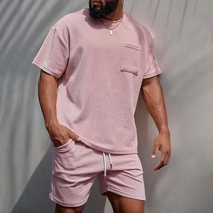 Conjunto de algodón con corte oversize para hombre