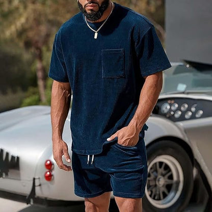 Conjunto de algodón con corte oversize para hombre