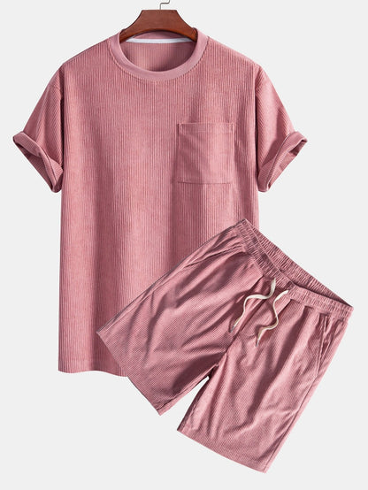 Conjunto de algodón con corte oversize para hombre