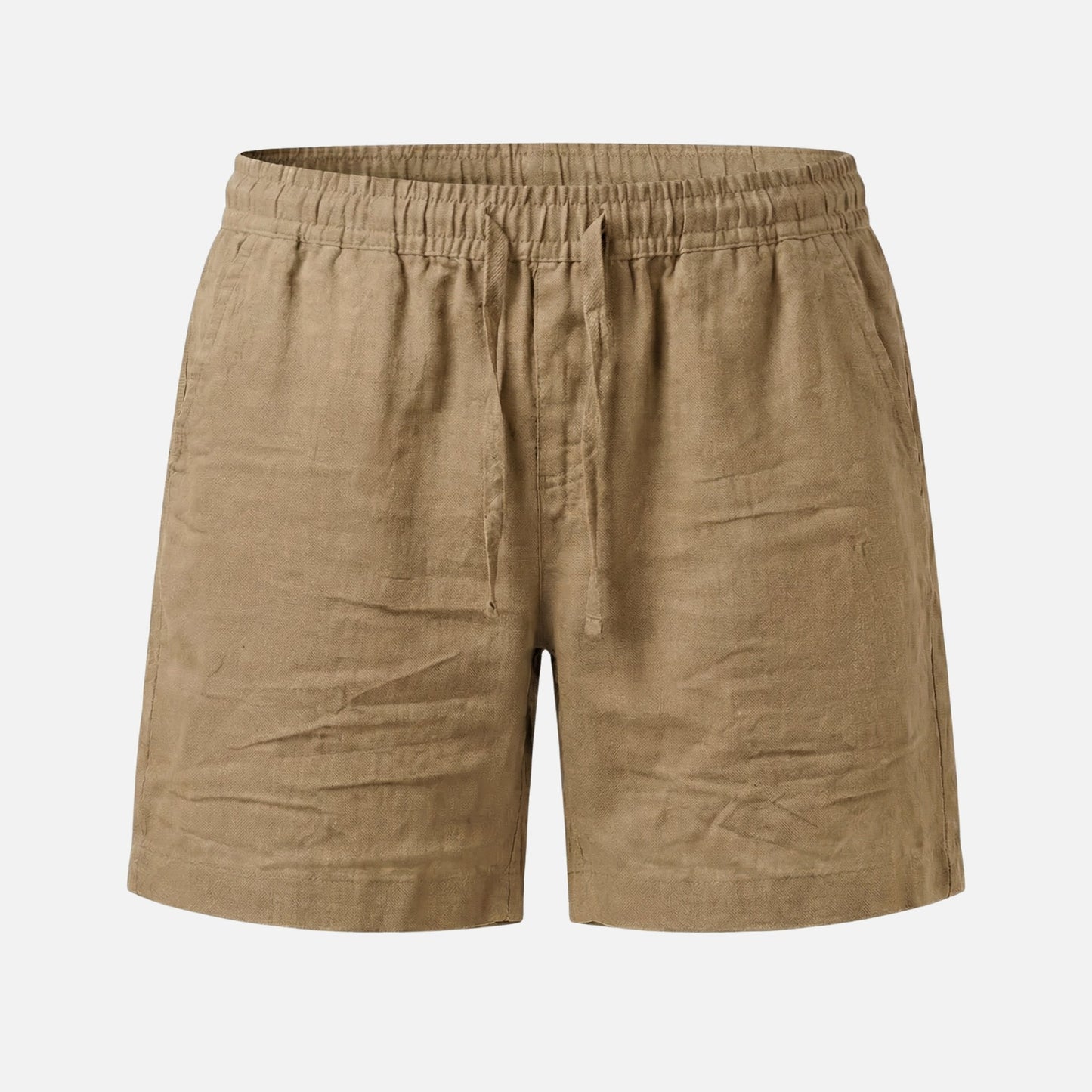 Shorts de algodón con cordón para el verano para hombre