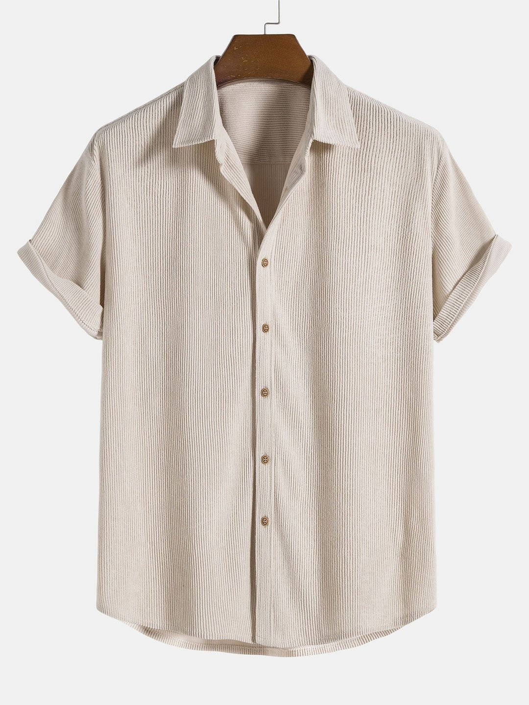 Conjunto de pantalones cortos y camisa de algodón para hombre
