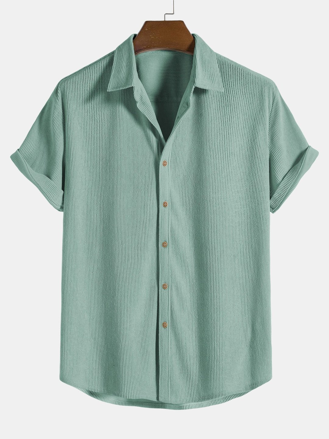 Conjunto de pantalones cortos y camisa de algodón para hombre