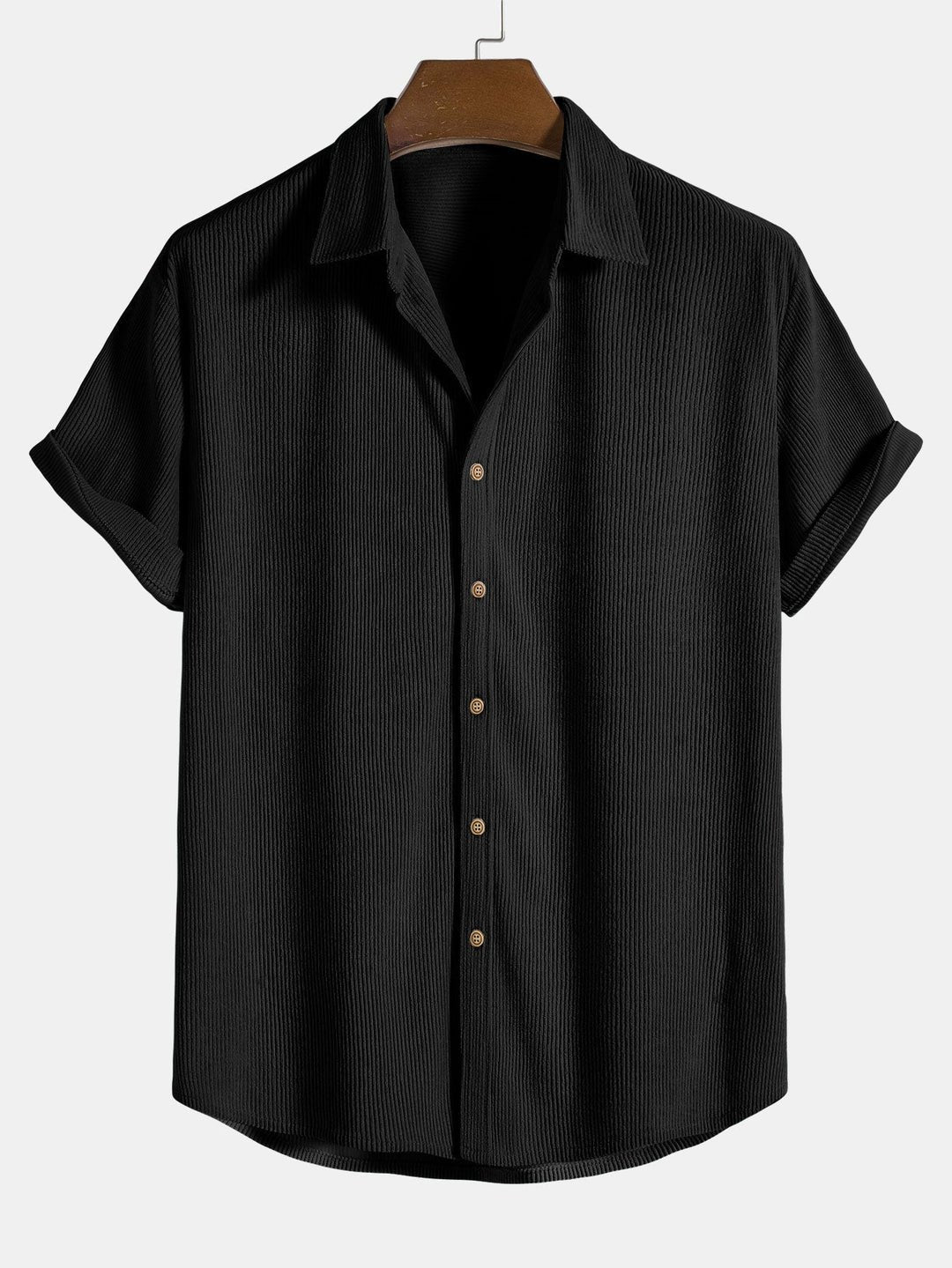 Conjunto de pantalones cortos y camisa de algodón para hombre