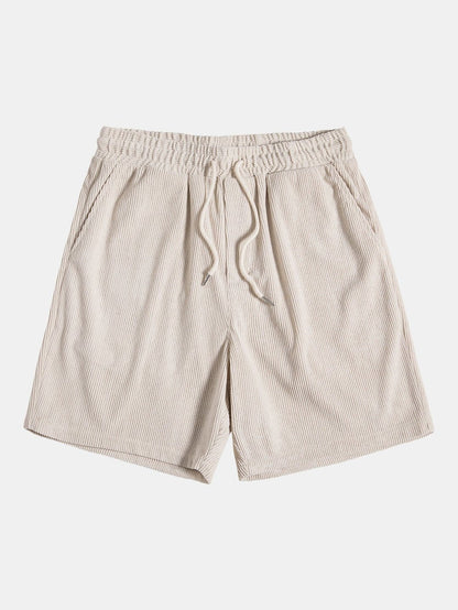Conjunto de pantalones cortos y camisa de algodón para hombre
