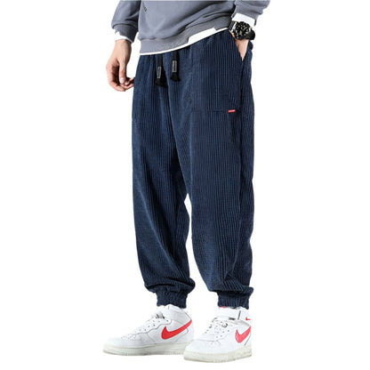 Pantalón de pana de algodón corte regular para hombre