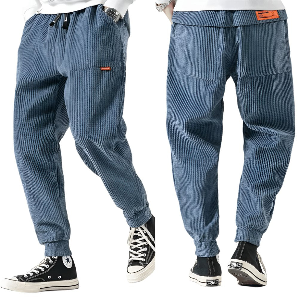 Pantalón de pana de algodón corte regular para hombre