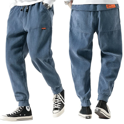 Pantalón de pana de algodón corte regular para hombre