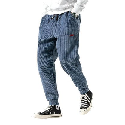 Pantalón de pana de algodón corte regular para hombre