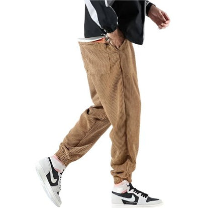Pantalón de pana de algodón corte regular para hombre