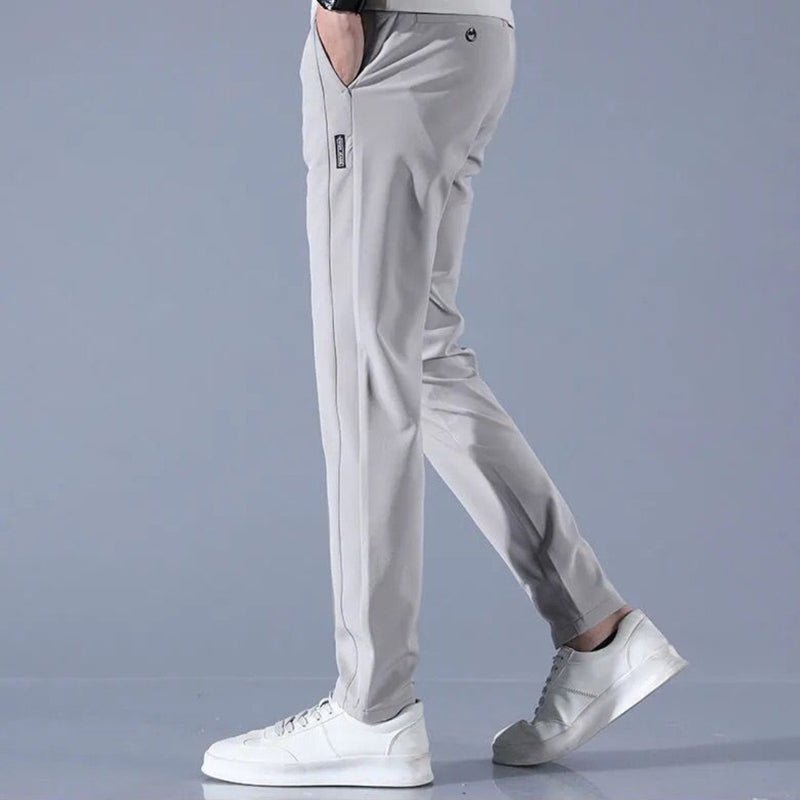 Pantalón de algodón de corte ajustado con stretch para hombre