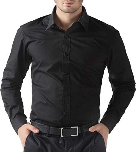Camisa de algodón sin planchar corte regular para hombre