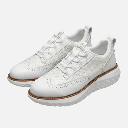 Zapatillas brogue con patrón trenzado – Suela gruesa para hombre